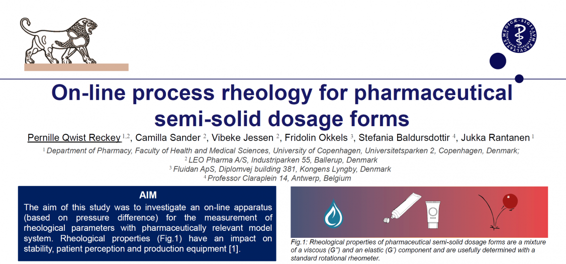 Industrial PhD presents poster with RheoStream® measurements