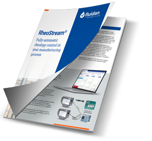 Frontpage of brochure - RheoStream process rheometer