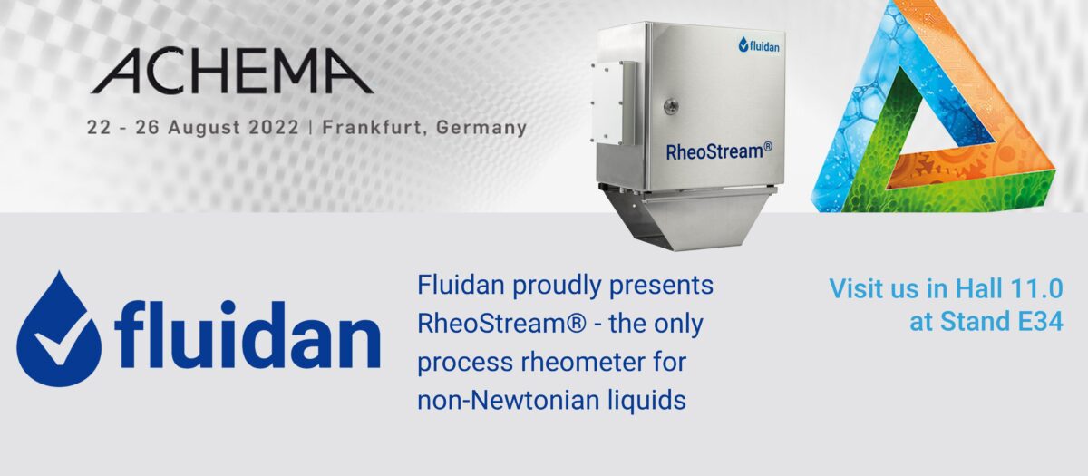 Fluidan @ ACHEMA – experience the future of viscosity control